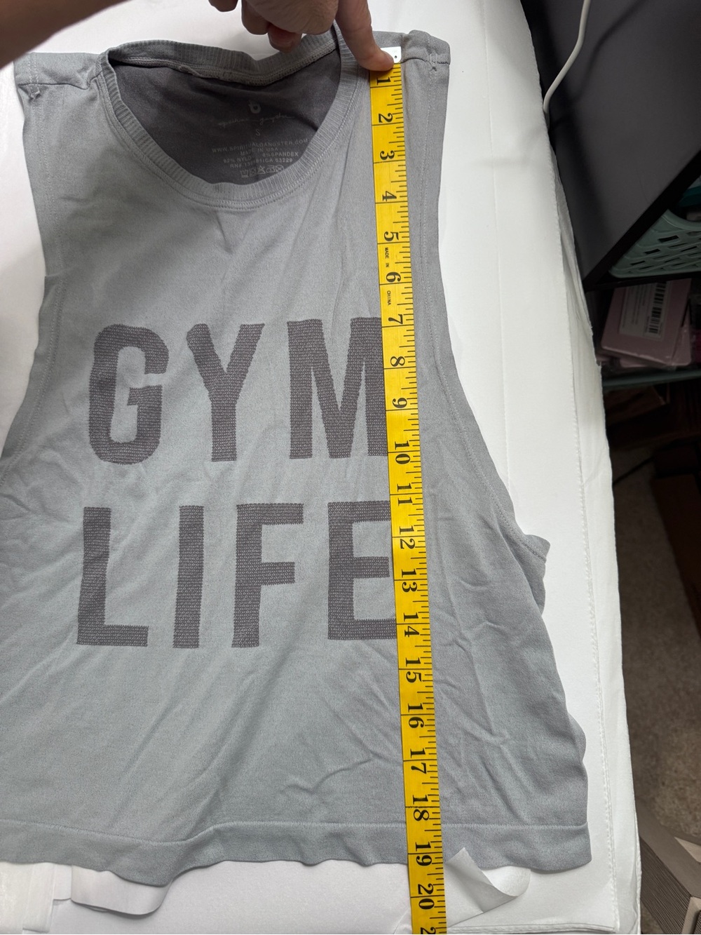 Spiritual Gangster Gym Life Muscle Tee NWOT | Small • Gray  • Sleeveless Tank - Picture 3 of 3